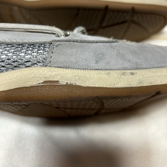 Sperry Top-sided gray leather, size 8.5 shoes with mesh sides - Picture 9 of 10